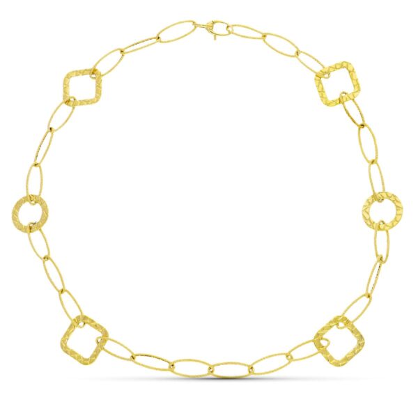 18K GARGANTILLA ORO AMARILLO ESLABONES  45CM