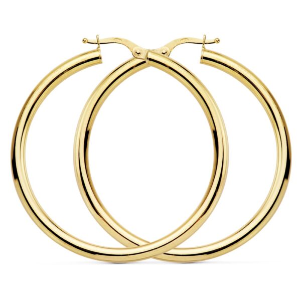 18K AROS REDONDOS HUECOS 41 X 3MM 4.00 GRS