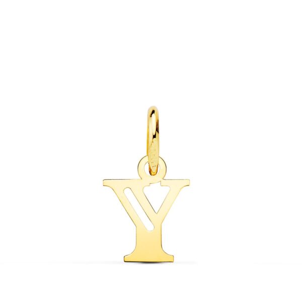 18K COLGANTE ORO AMARILLO INICIAL LETRA " Y " 11X9 MM