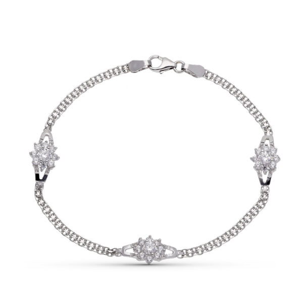 18K PULSERA ORO BLANCO COMUNION CIRCONITAS