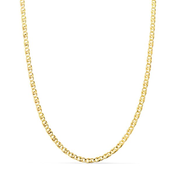 18K CADENA ORO AMARILLO ANCLA HUECA LARGO 50CM ANCHO 2 MM
