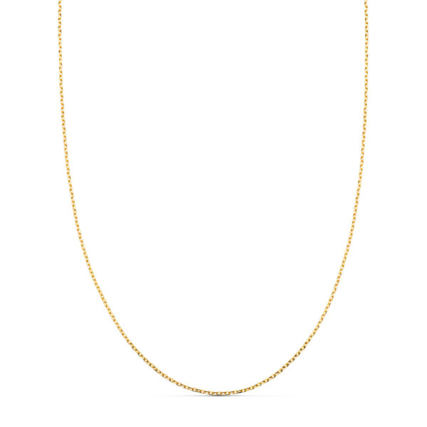 18K CADENA ORO AMARILLO FORZADA MACIZA ANCHO: 0.75 MM LARGO: 45CM
