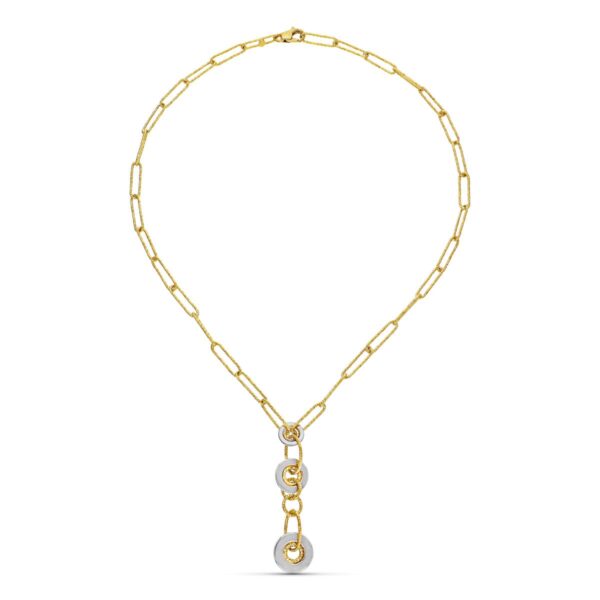 18K GARGANTILLA ORO BICOLOR MOTIVO
