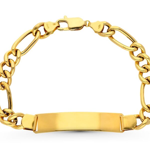 18K PULSERA ESCLAVA ORO AMARILLO CARTIER HUECA ANCHO: 8MM. LARGO: 21,5 CM  PLACA CHAPA: 45X10MM