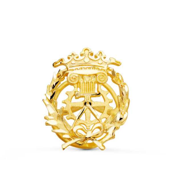 18K INSIGNIA ORO AMARILLO DELINEANTE 17 X 14 MM